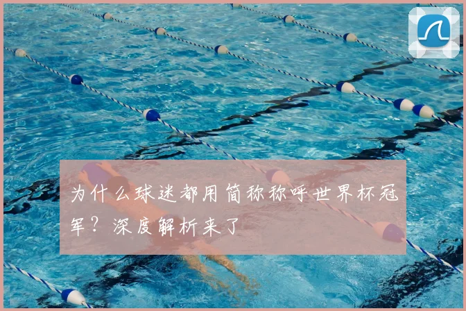 为什么球迷都用简称称呼世界杯冠军？深度解析来了